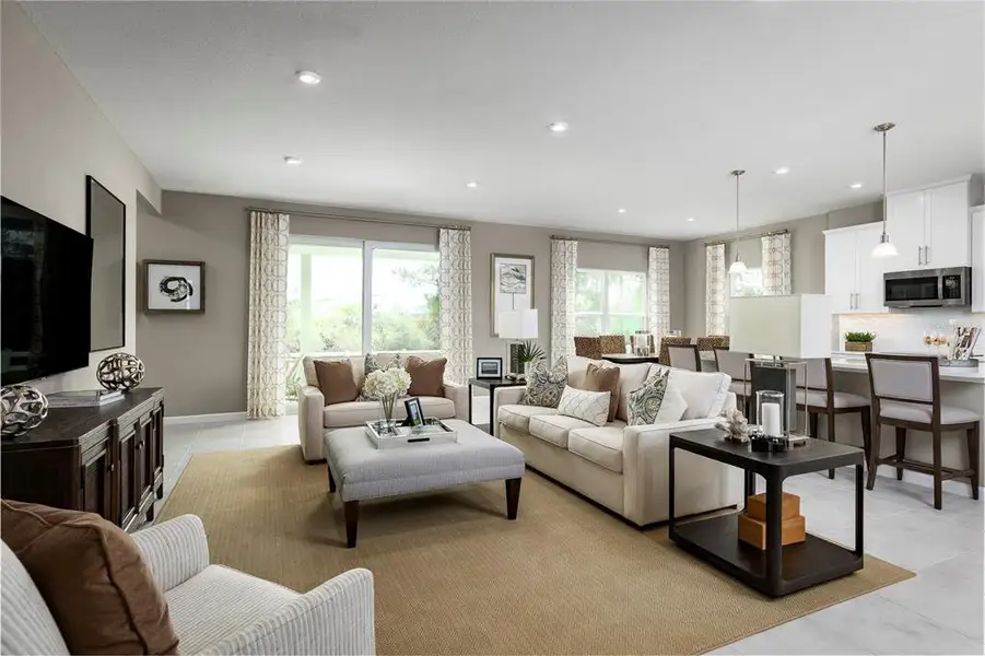 Furnished interior view inside a new home in Morningside Reserve, Leesburg (Image 4).