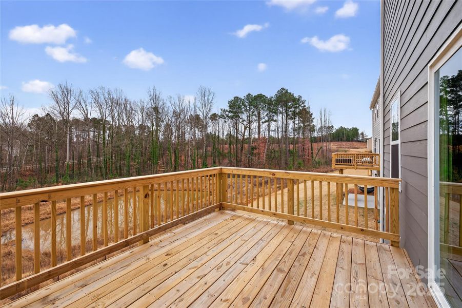 Exterior details and patio area of a home in Lakeshore at Windstone, Mooresville (Image 24).