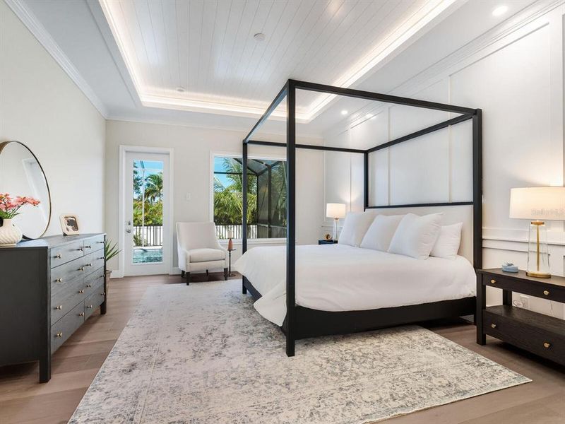 Furnished interior view inside a new home in , Sarasota (Image 42).