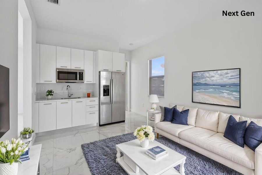 Furnished interior view inside a new home in , Davie (Image 38).