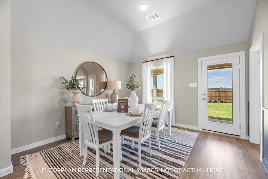 Furnished interior view inside a new home in Pinewood at Grand Texas, New Caney (Image 10).
