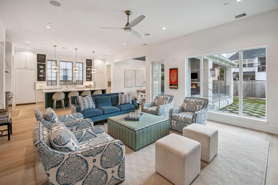 Furnished interior view inside a new home in , Bellaire (Image 11). Furnished interior view inside a new home in , Bellaire (Image 11).