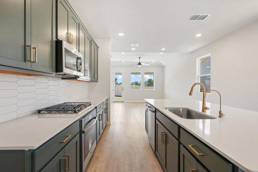 Furnished interior view inside a new home in Cannon Ranch, Dripping Springs (Image 12).