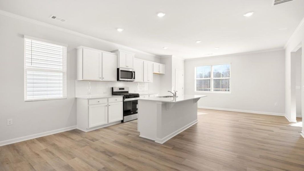 Furnished interior view inside a new home in Braselton Village, Braselton (Image 4).