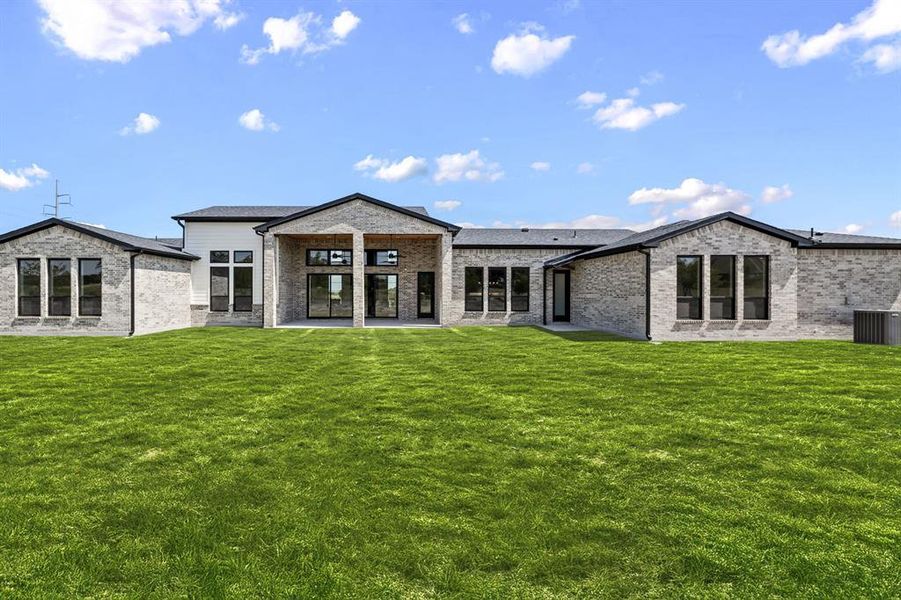 Front exterior of a new home in , Aledo, TX, highlighting curb appeal (Image 22). Front exterior of a new home in , Aledo, TX, highlighting curb appeal (Image 22).