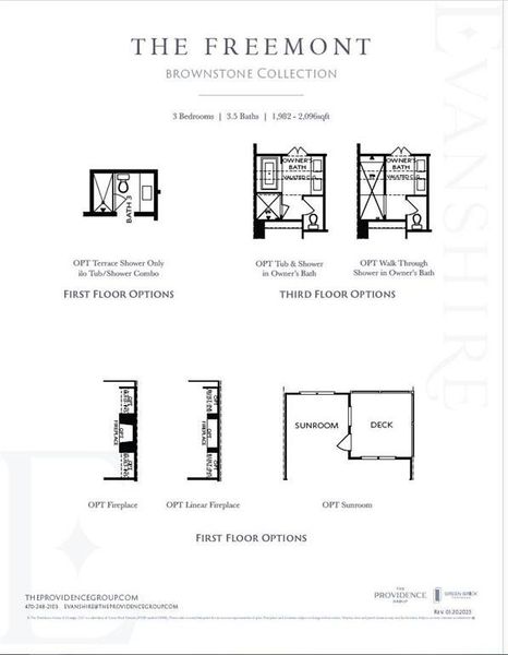 2D floor plan layout of this home in Evanshire Townhomes, Duluth, GA (Image 7).
