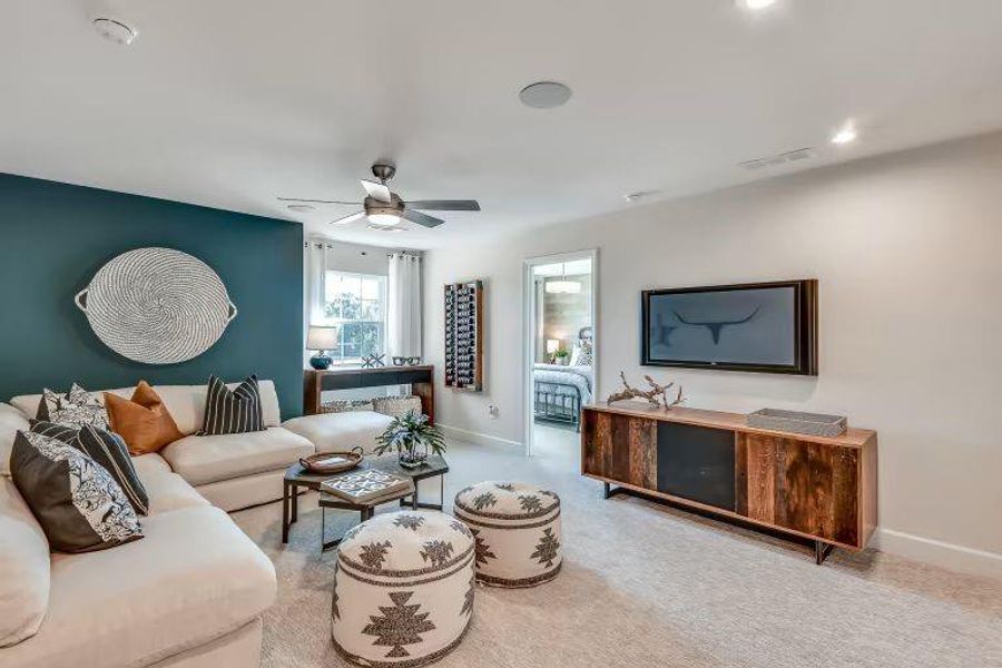 Furnished interior view inside a new home in Riversprings, Dacula (Image 11).