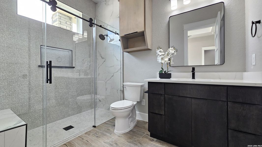 Furnished interior view inside a new home in , New Braunfels (Image 18).
