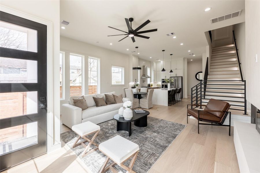Furnished interior view inside a new home in , Houston (Image 12).