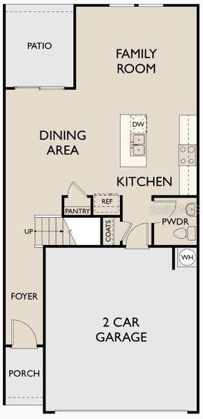 2D floor plan layout of this home in , Kissimmee, FL (Image 3).
