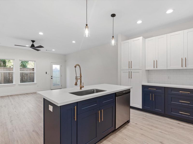 Furnished interior view inside a new home in , Houston (Image 9).