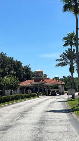 Front exterior of a new home in Atria at Ridgewood Lakes, Davenport, FL, highlighting curb appeal (Image 1).