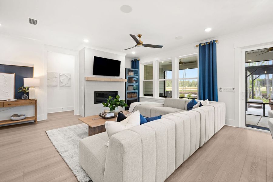 Furnished interior view inside a new home in Sun City Hilton Head, Bluffton (Image 14).