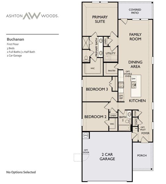 2D floor plan layout of this home in Cannon Ranch 40s, Dripping Springs, TX (Image 5).
