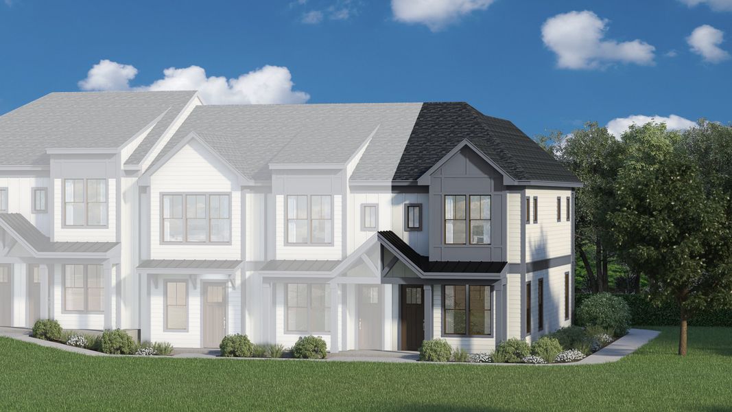 Representative exterior photo of a completed home built from the Hawthorne A, B, C by Veranda Homes in Hawthorne Summit, Greenville, SC (Image 12).