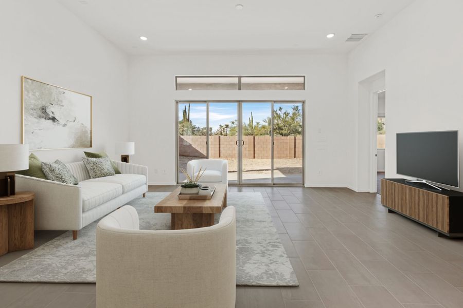 Furnished interior view inside a new home in Saguaro Reserve II, Marana (Image 4).