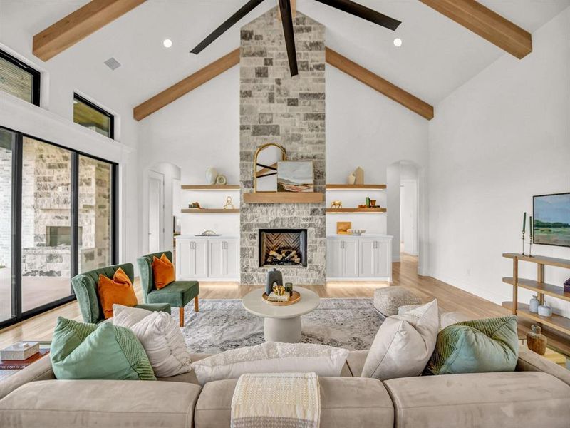 Furnished interior view inside a new home in , Aledo (Image 4).