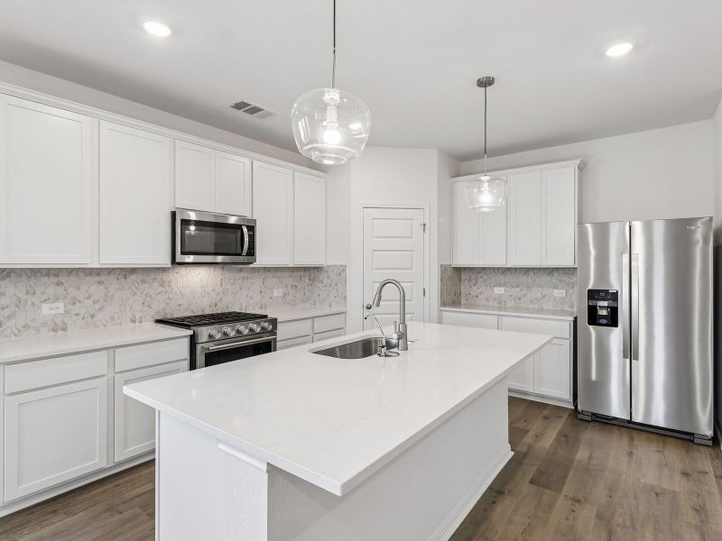 Furnished interior view inside a new home in Colony at Cole Springs - Boulevard Collection, Buda (Image 3). Furnished interior view inside a new home in Colony at Cole Springs - Boulevard Collection, Buda (Image 3).