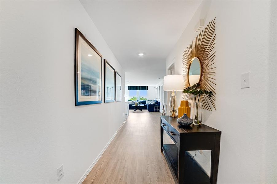 Furnished interior view inside a new home in Atascosa Estates: Watermill Collection 3, Temple (Image 3).