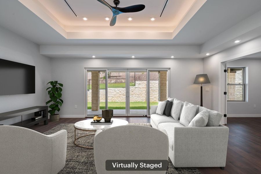 Furnished interior view inside a new home in , Burnet (Image 12).