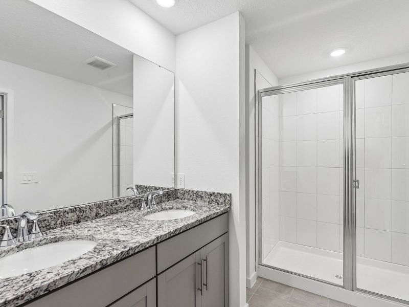 Furnished interior view inside a new home in The District at Oakleaf - The Grove, Middleburg (Image 6).