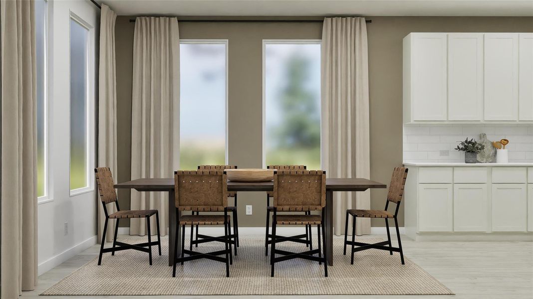 Furnished interior view inside a new home in Woodfield Preserve, Georgetown (Image 4). Furnished interior view inside a new home in Woodfield Preserve, Georgetown (Image 4).