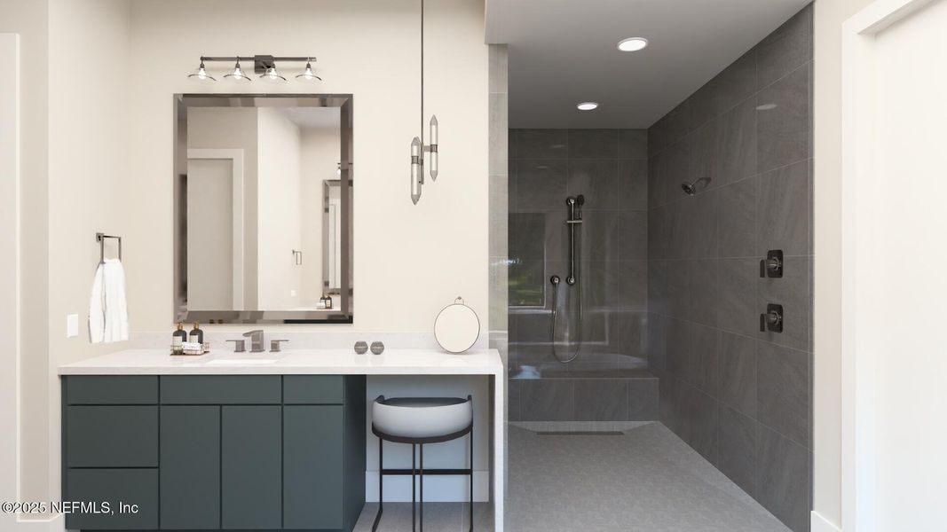 Furnished interior view inside a new home in , St. Augustine (Image 11).