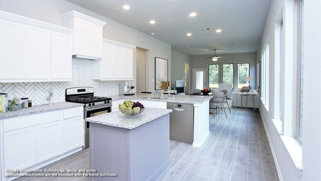 Representative furnished interior of a home built from the 1593W by Perry Homes in The Woodlands Hills 40', Willis (Image 11). Representative furnished interior of a home built from the 1593W by Perry Homes in The Woodlands Hills 40', Willis (Image 11).