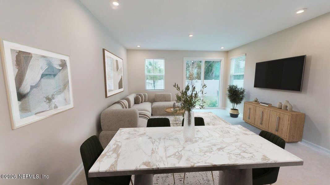 Furnished interior view inside a new home in Egret Creek, Jacksonville (Image 11).