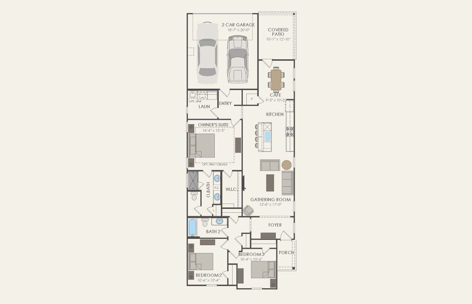 2D floor plan layout of this home in Pinnacle at Legacy Hills, Celina, TX (Image 4). 2D floor plan layout of this home in Pinnacle at Legacy Hills, Celina, TX (Image 4).