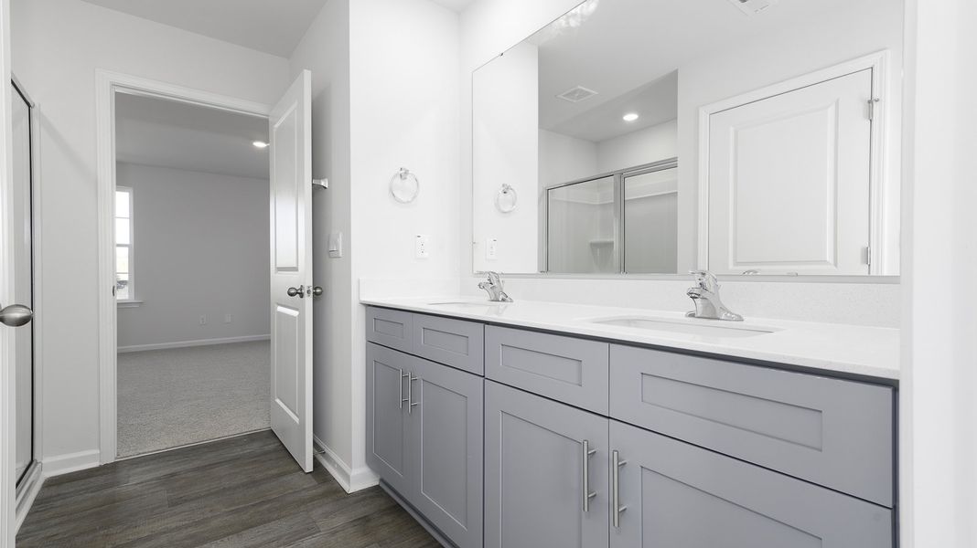 Representative furnished interior of a home built from the TAYLOR by D.R. Horton in Aspen Place, Thomasville (Image 8).
