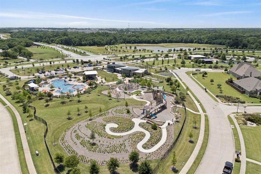 Aerial view of all the community has to offer.