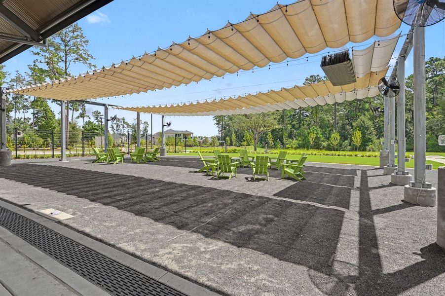 Another covered sitting area to enjoy with friends and neighbors! Another covered sitting area to enjoy with friends and neighbors!