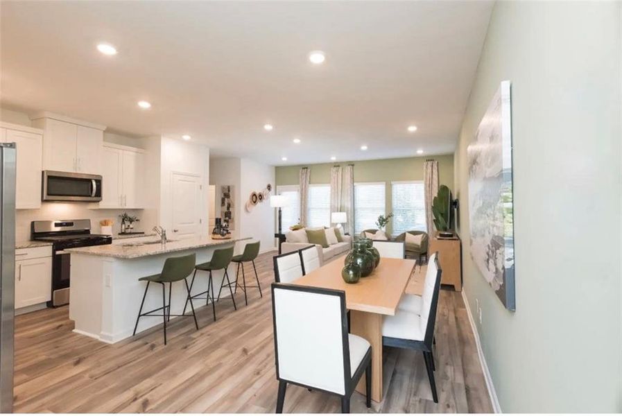 Furnished interior view inside a new home in , McDonough (Image 6).