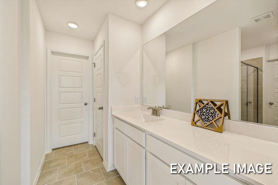 Representative furnished interior of a home built from the The Trinity A by Davidson Homes LLC in Agave, San Antonio (Image 11).