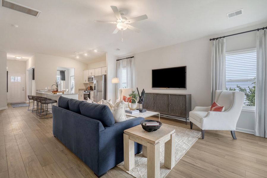 Furnished interior view inside a new home in Six Oaks, Summerville (Image 10).