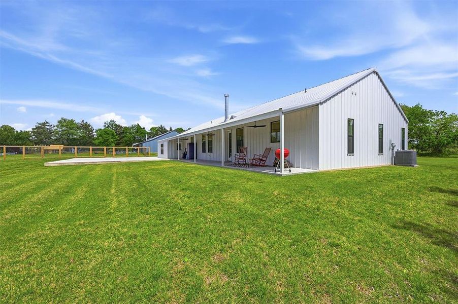 Exterior details and patio area of a home in , Denison (Image 4). Exterior details and patio area of a home in , Denison (Image 4).