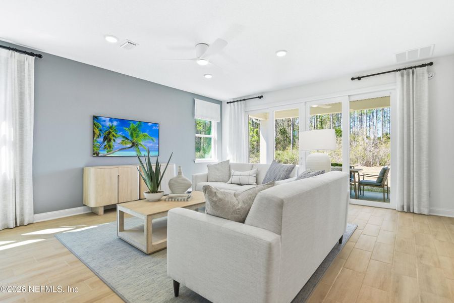 Furnished interior view inside a new home in Aspen Trail, Jacksonville (Image 14).