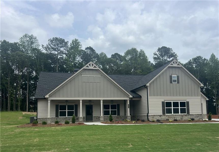 Front exterior of a new home in , Bethlehem, GA, highlighting curb appeal (Image 25).