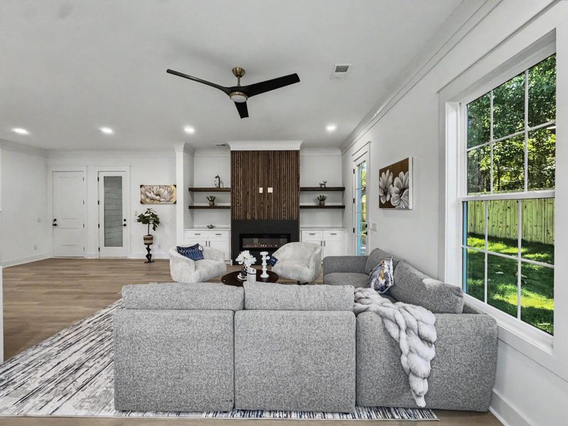 Furnished interior view inside a new home in , Summerville (Image 8). Furnished interior view inside a new home in , Summerville (Image 8).