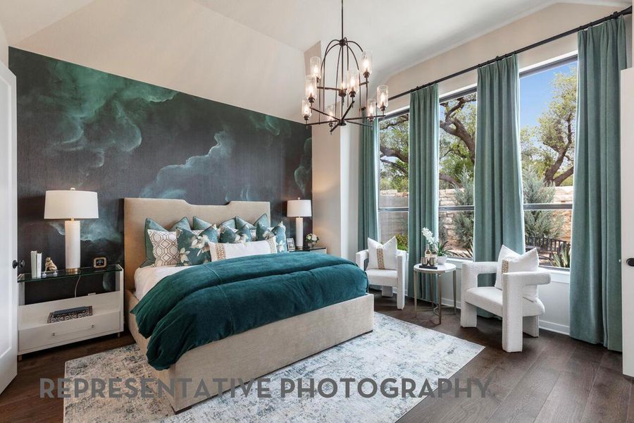 Furnished interior view inside a new home in Wolf Ranch, Georgetown (Image 23).