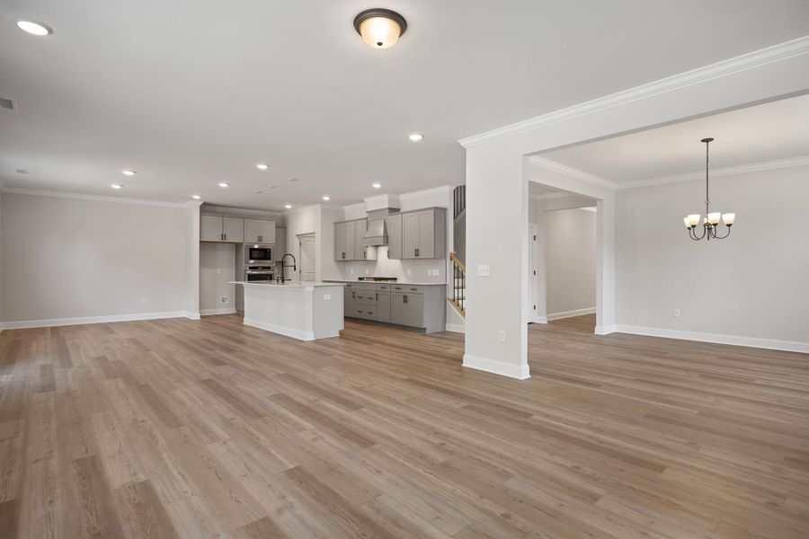 Representative unfurnished interior of a home built from the The Beech by Davidson Homes LLC in Springvale South, Fuquay Varina (Image 39). Representative unfurnished interior of a home built from the The Beech by Davidson Homes LLC in Springvale South, Fuquay Varina (Image 39).