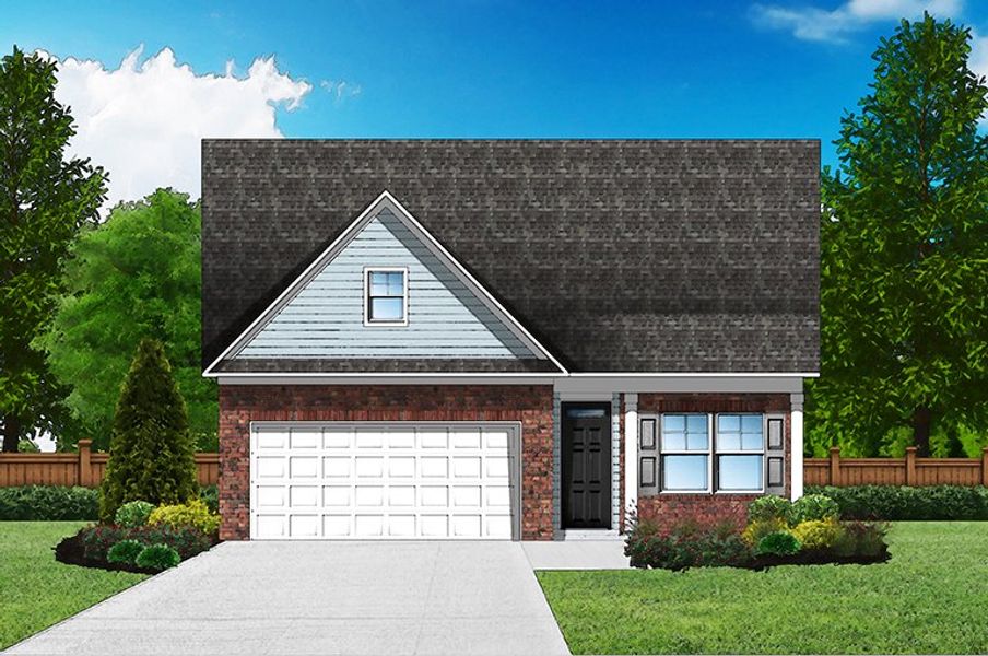 Elevation A2 - Extended Porch