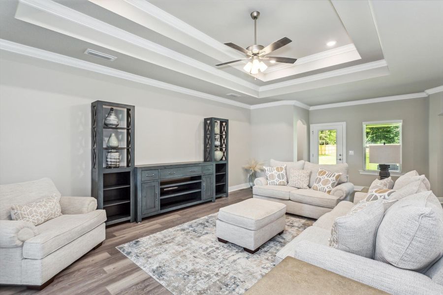 Representative furnished interior of a home built from the The Turquoise by Herbst Homes in Clear Water Landing, Milton (Image 7).