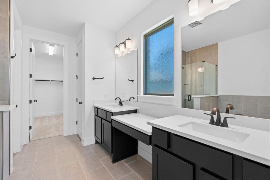 Primary Bath retreat with dual vanities Primary Bath retreat with dual vanities