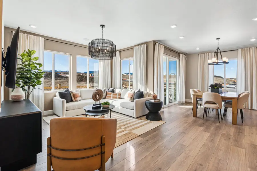 Furnished interior view inside a new home in Trailstone, Arvada (Image 29).