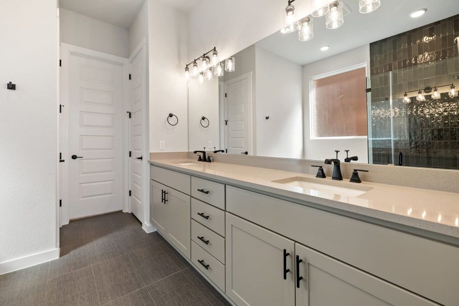 Furnished interior view inside a new home in Lariat, Liberty Hill (Image 14).