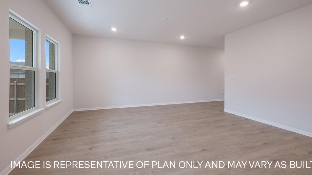 Representative unfurnished interior of a home built from the The Nicole by D.R. Horton in Bar W Ranch, Leander (Image 11).