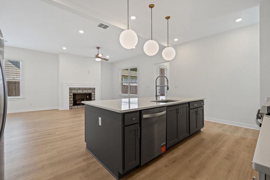 Furnished interior view inside a new home in Myers Park, Arlington (Image 8). Furnished interior view inside a new home in Myers Park, Arlington (Image 8).
