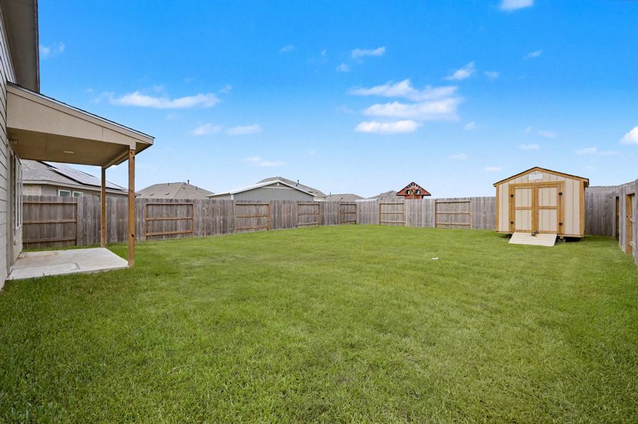 Shed included Shed included